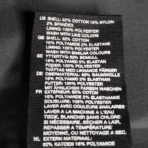 H&M Black Single Button Pinstripe Blazer Jacket Size 4 - Picture 10 of 12